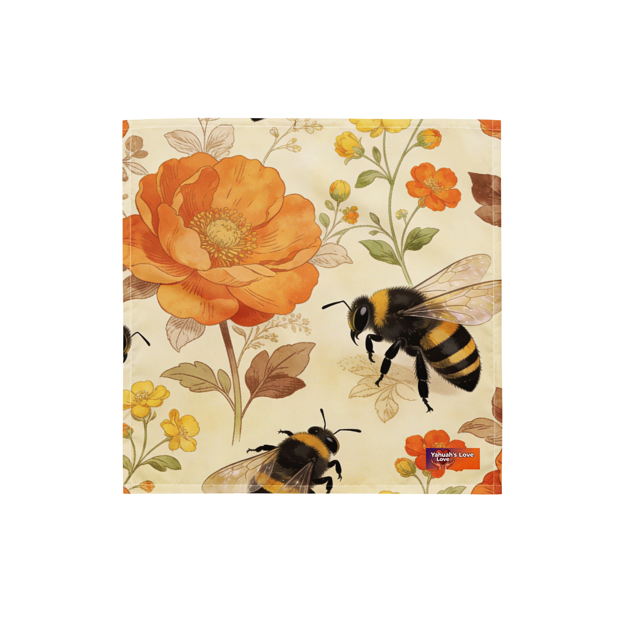 Spring Bees All-over print bandana - Image 5