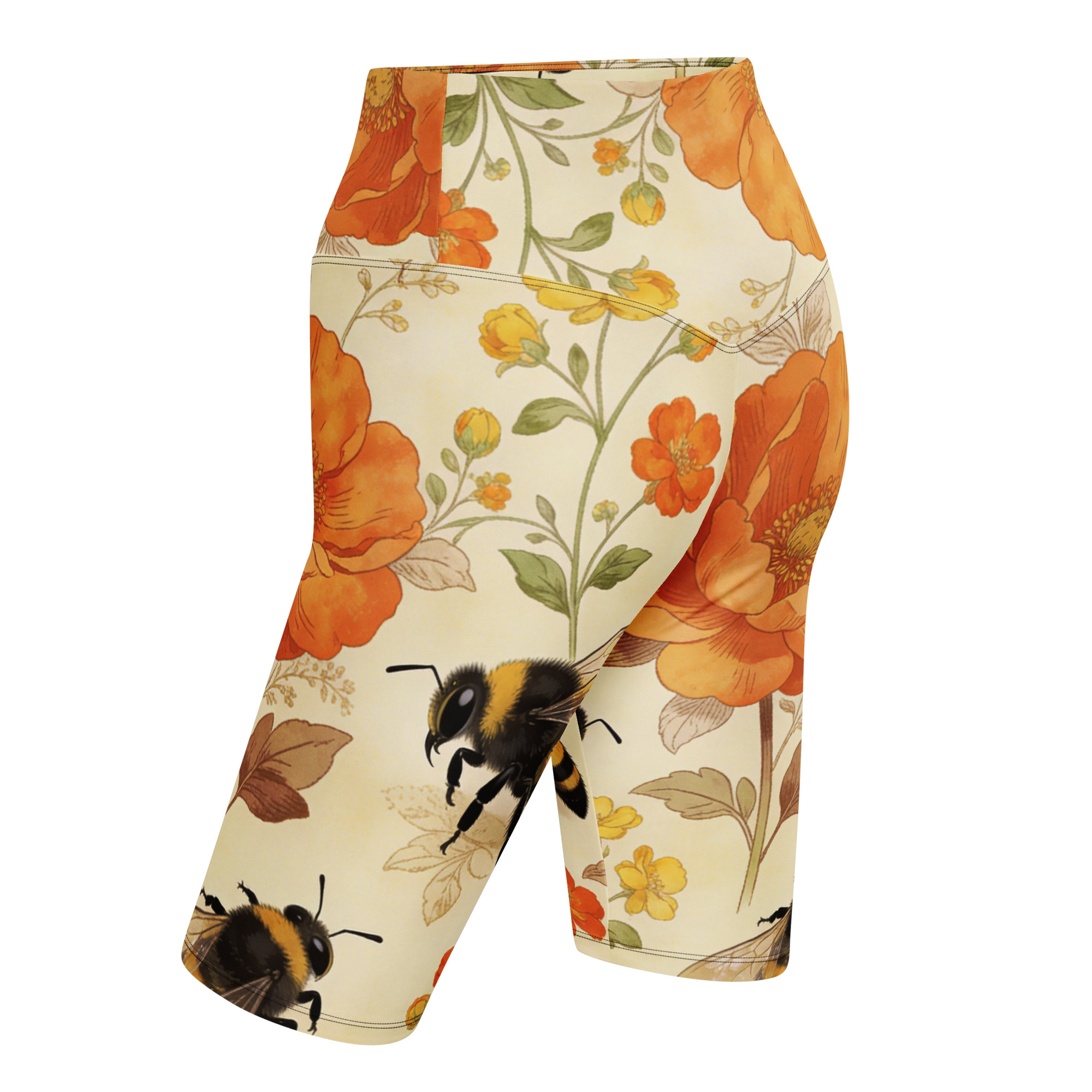 Spring Bees Biker Shorts - Image 2