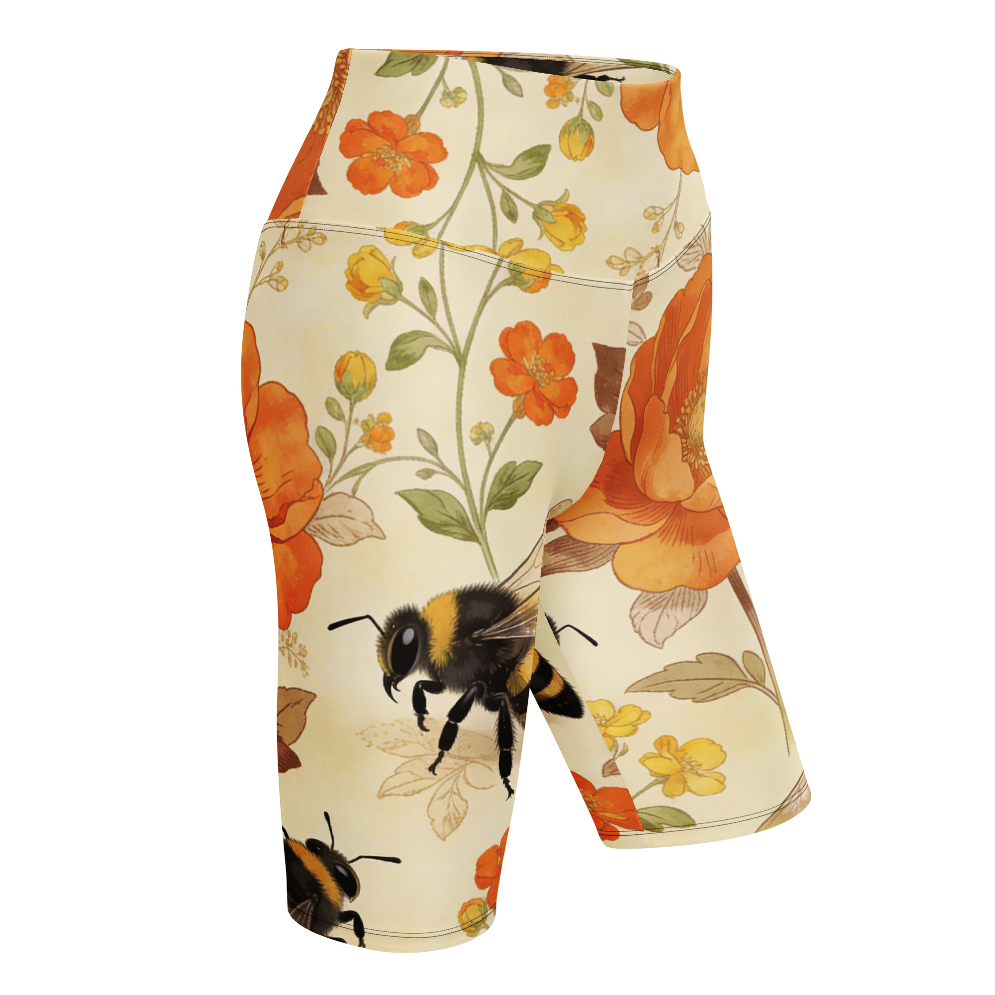 Spring Bees Biker Shorts - Image 5