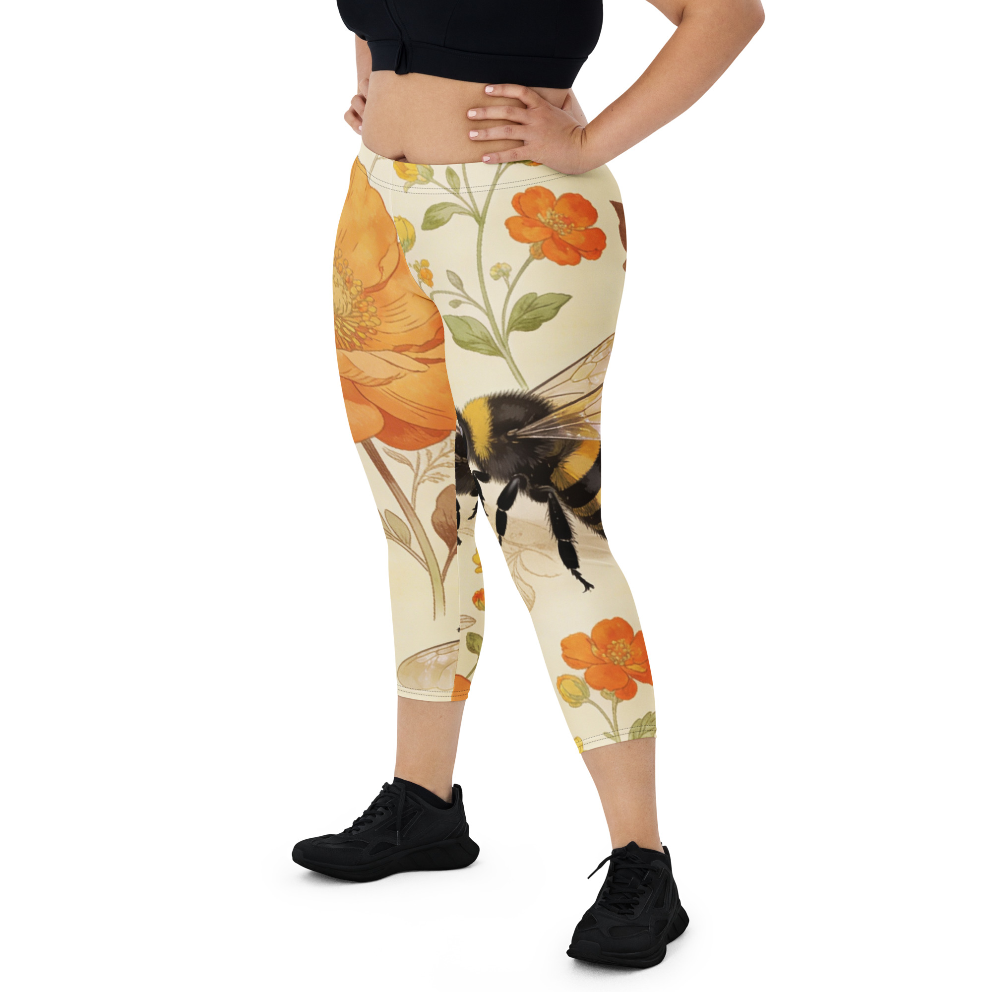 Spring Bees Capri Leggings - Image 5