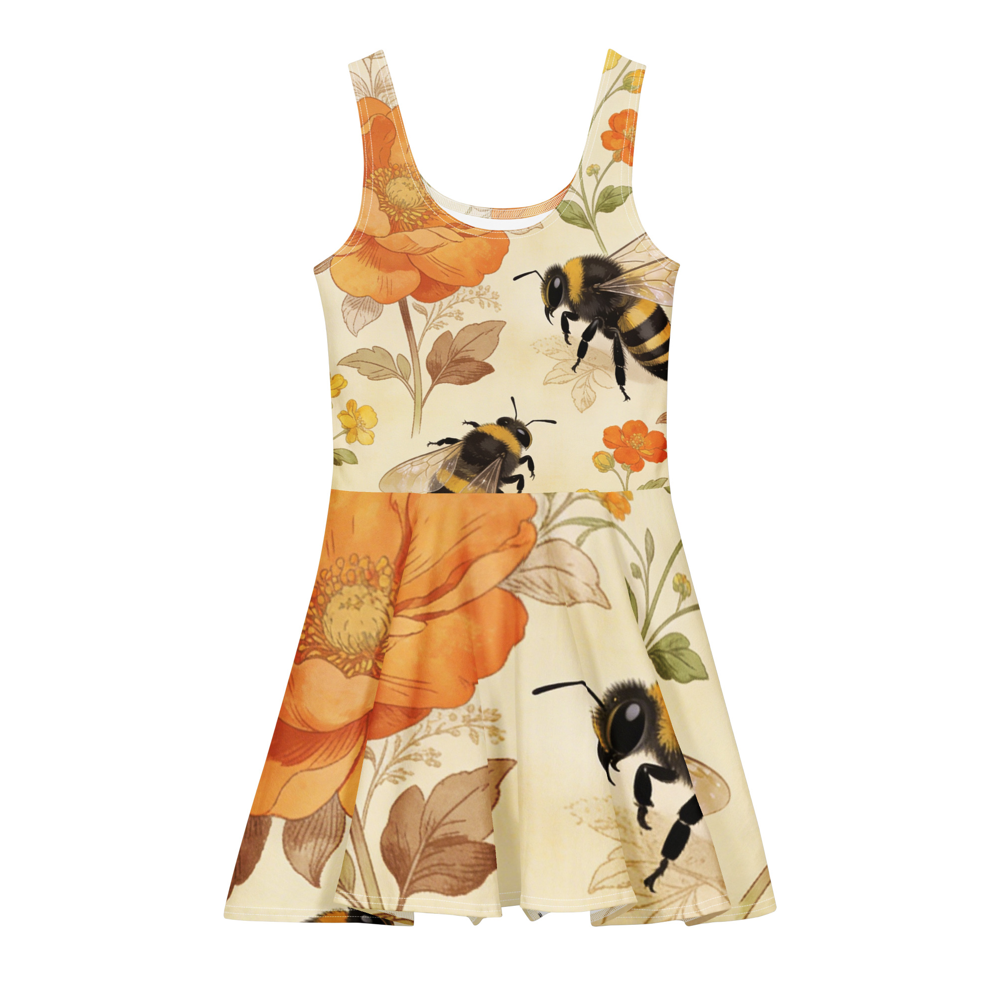 Spring Bees Cotton skater dress - Image 3