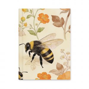 Spring Bees Hardcover journal matte