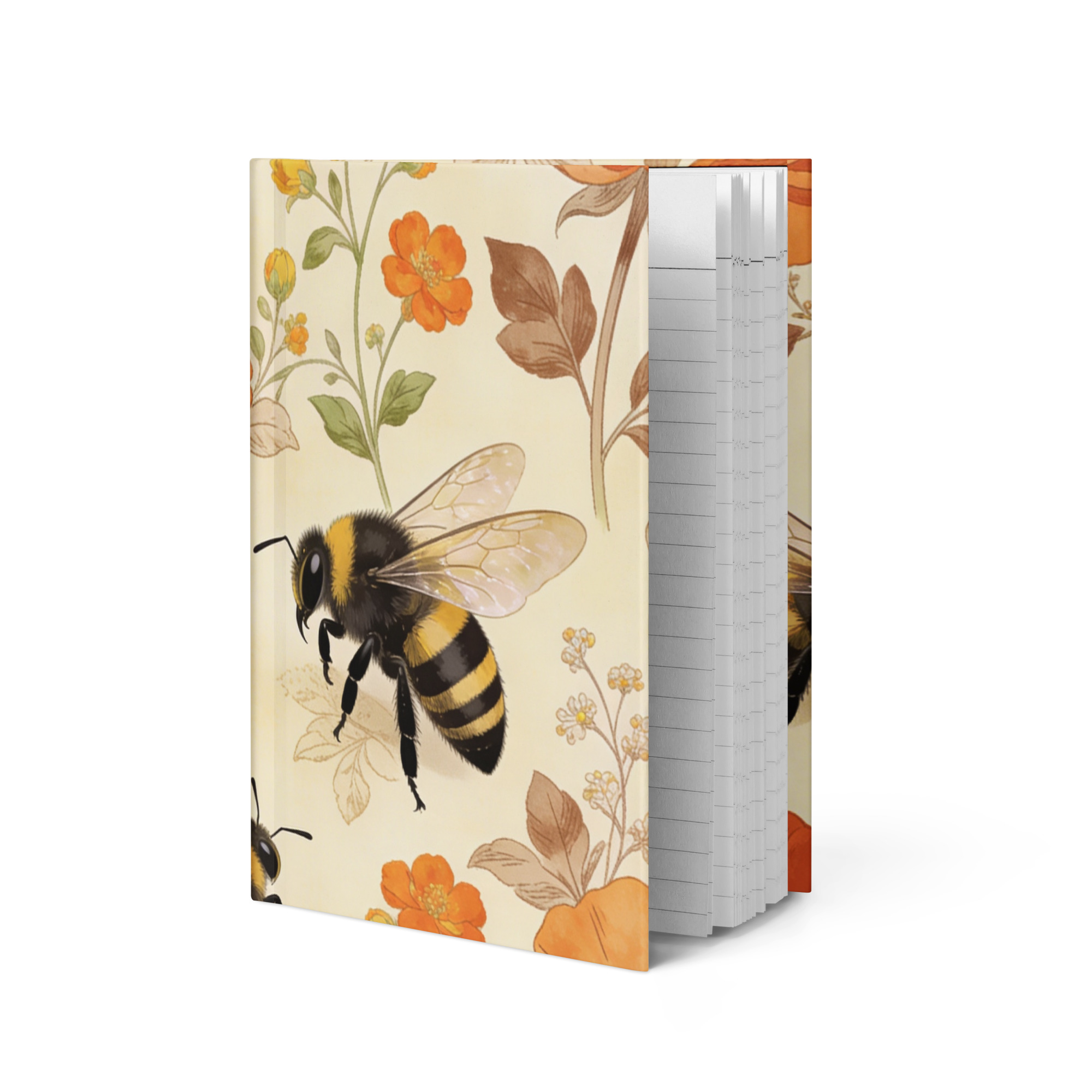 Spring Bees Hardcover journal matte - Image 3