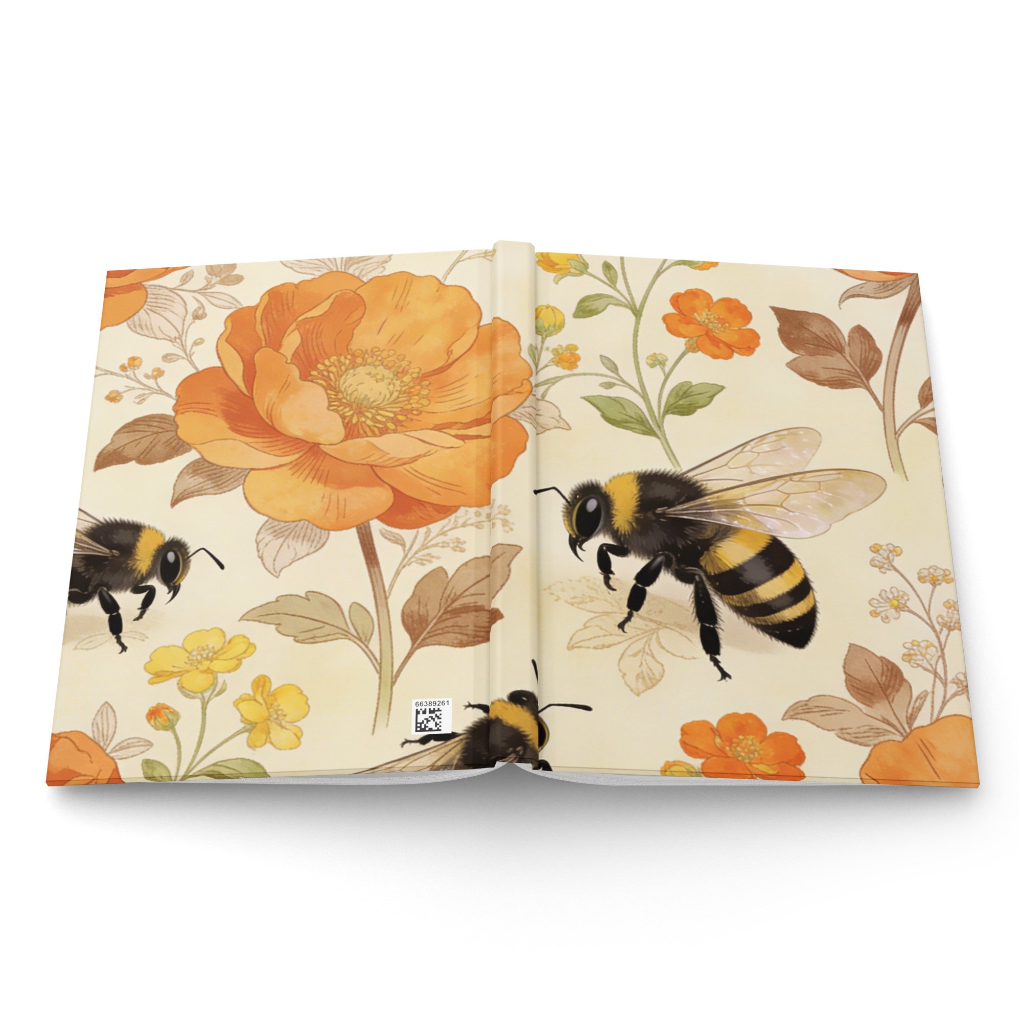 Spring Bees Hardcover journal matte - Image 4