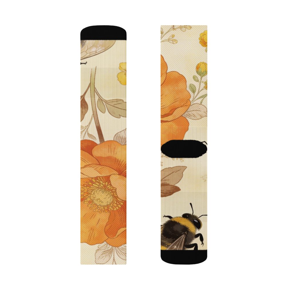 Spring Bees Crew socks