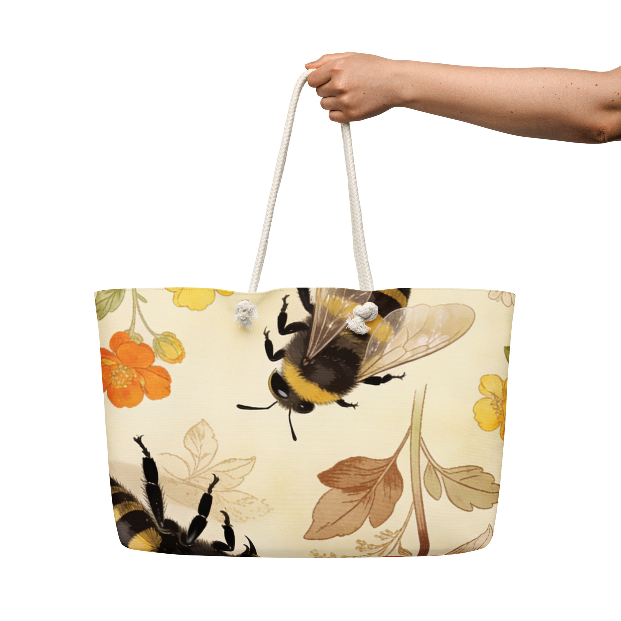 Spring Bees Oversized weekender bag - Image 4