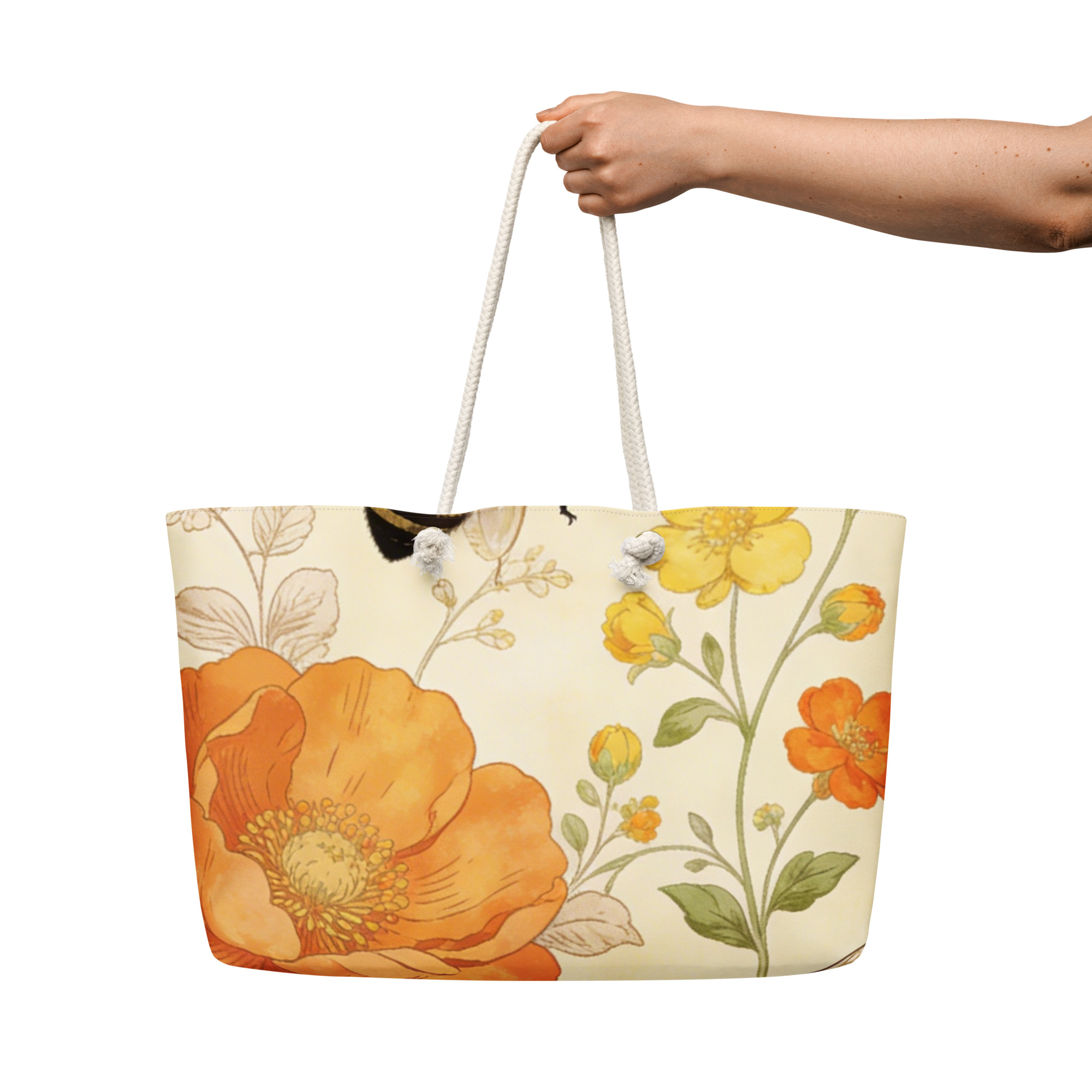 Spring Bees Oversized weekender bag - Image 5